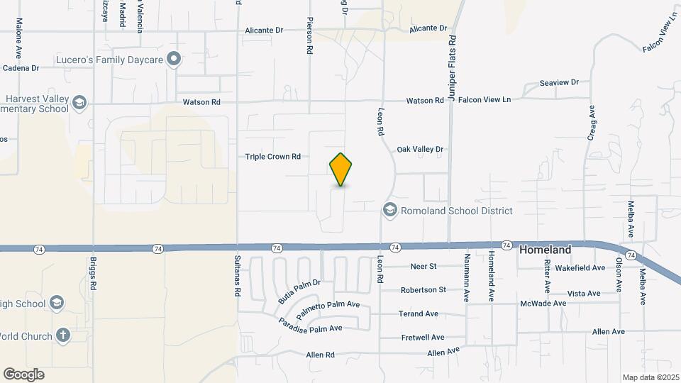25783 Branson Dr Map and Location Details
