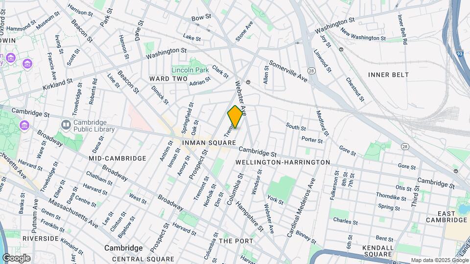 401 Norfolk St, Unit 2 Map and Location Details