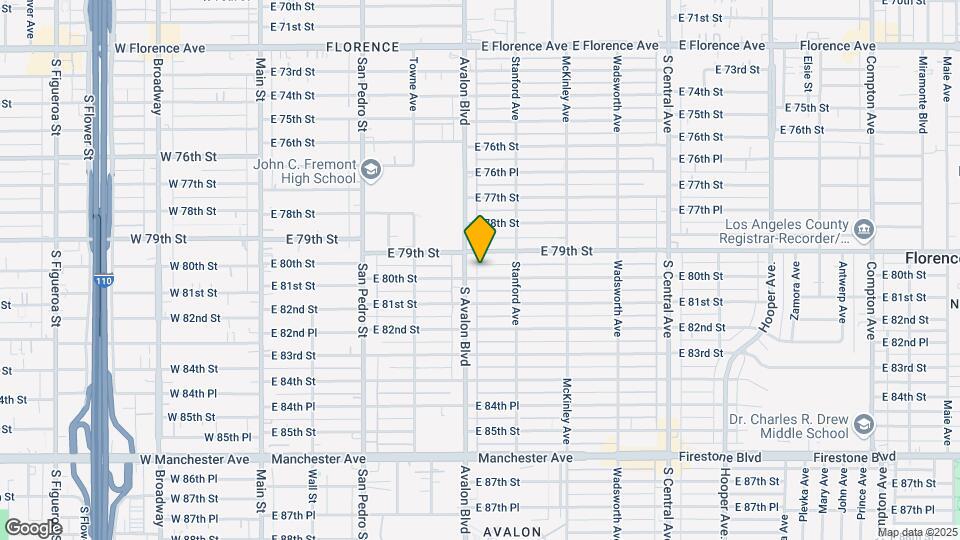615 E 80th St Mapa y Detalles de la Ubicación