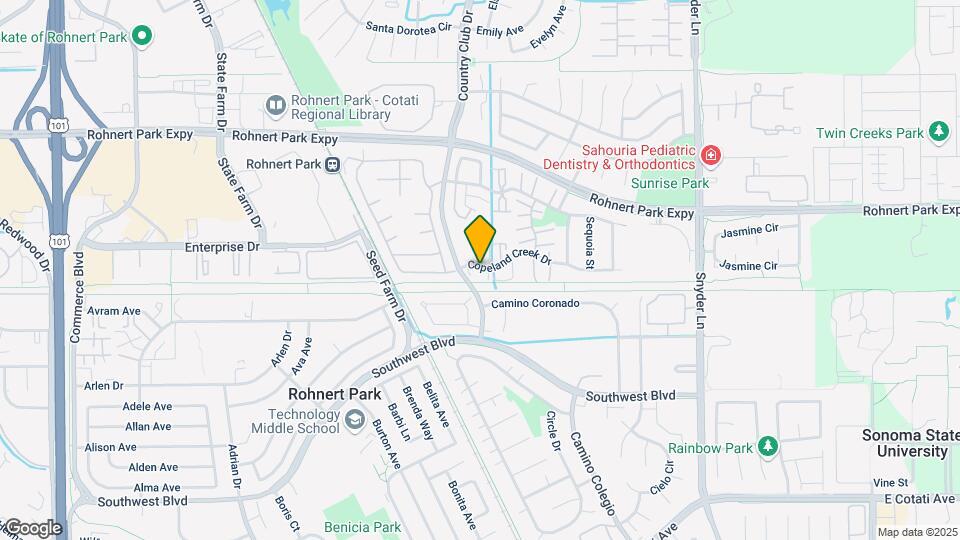 951 Copeland Creek Dr Map and Location Details