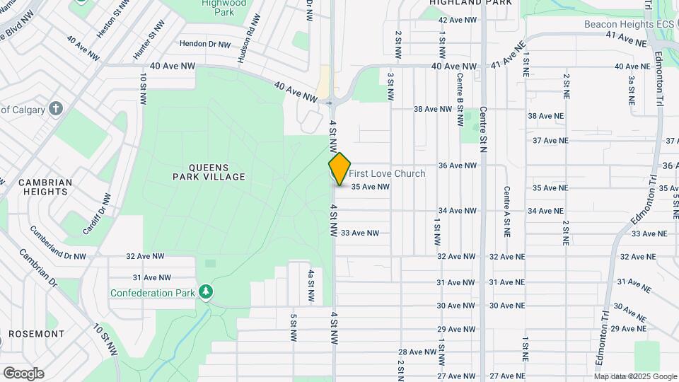 457 35 Av NW Map and Location Details