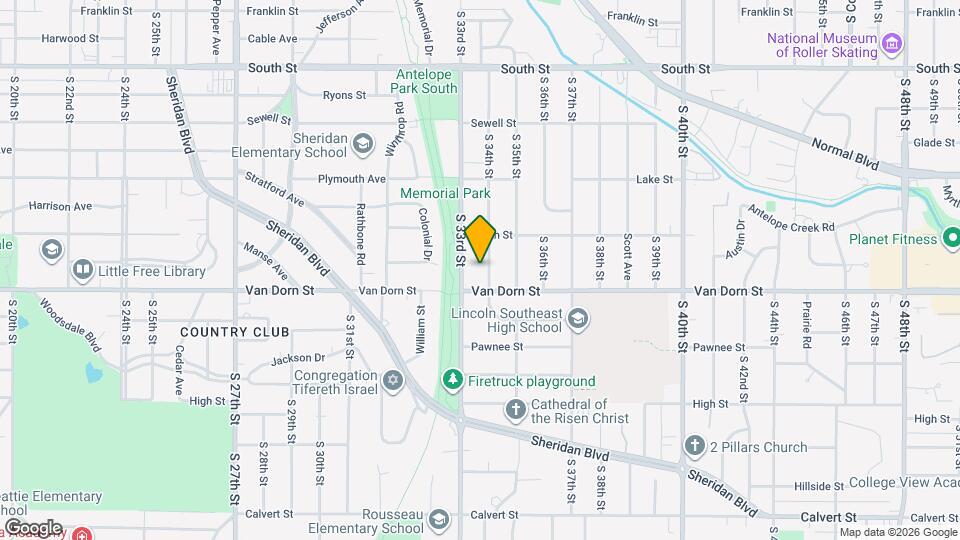 2761 S 34th St Map and Location Details