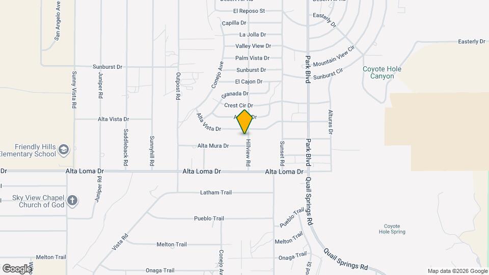 7232 Hillview Rd Mapa y Detalles de la Ubicación