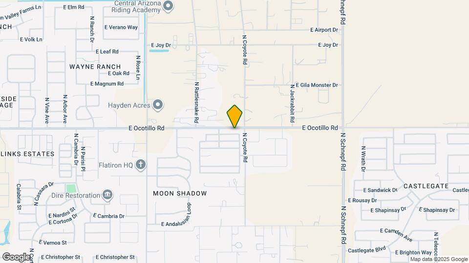 2552 E Meadow Lark Way Map and Location Details