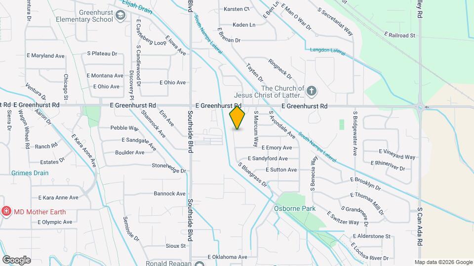 2424 S Bluegrass Dr Map and Location Details