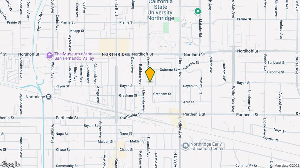 18261 Rayen St, Unit A Map and Location Details