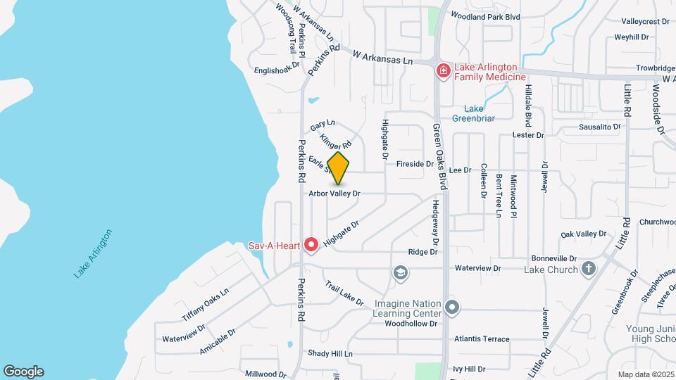 5809 Arbor Valley Dr Map and Location Details