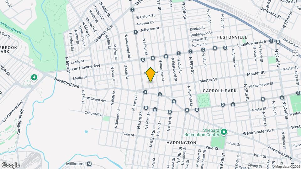 1417 N Felton St Map and Location Details