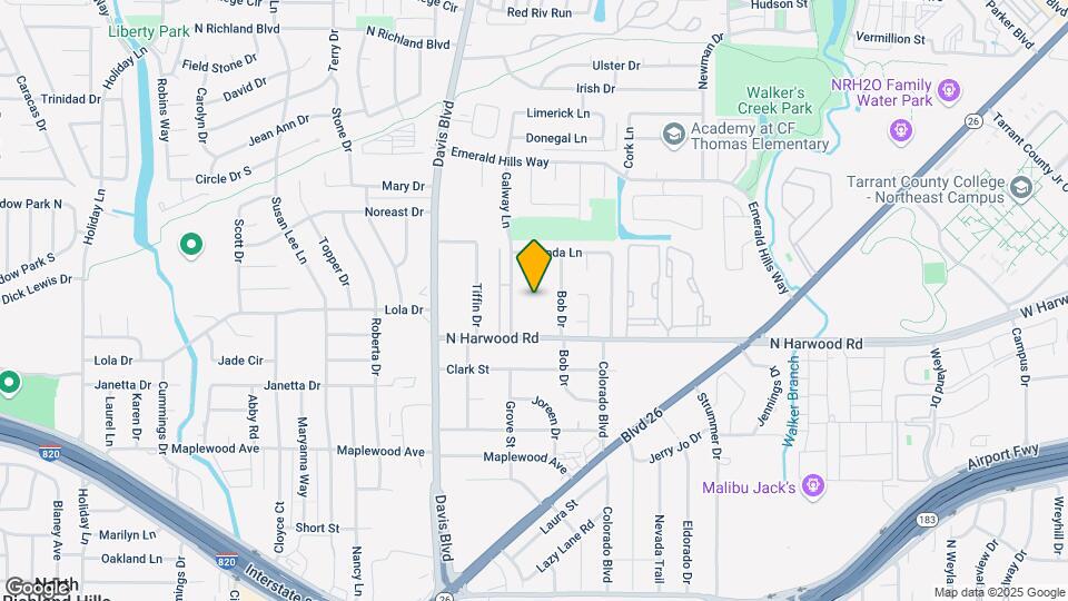 7913 N Harwood Rd Map and Location Details