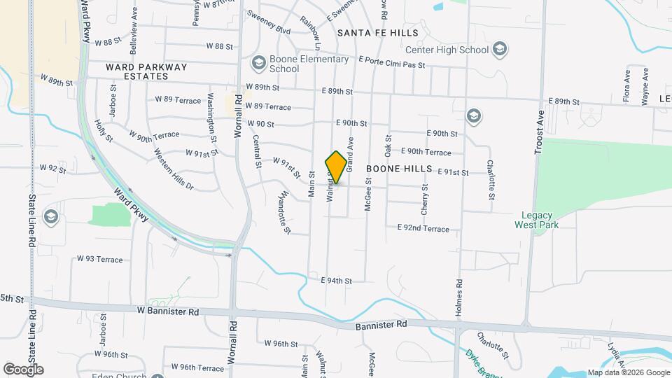 9123 Walnut St Map and Location Details