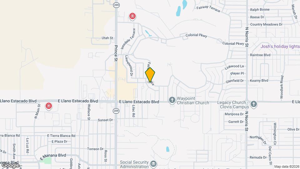 1108 Fairway Terrace Map and Location Details