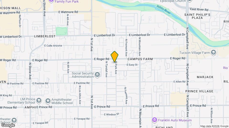 3937 N Park Ave Map and Location Details