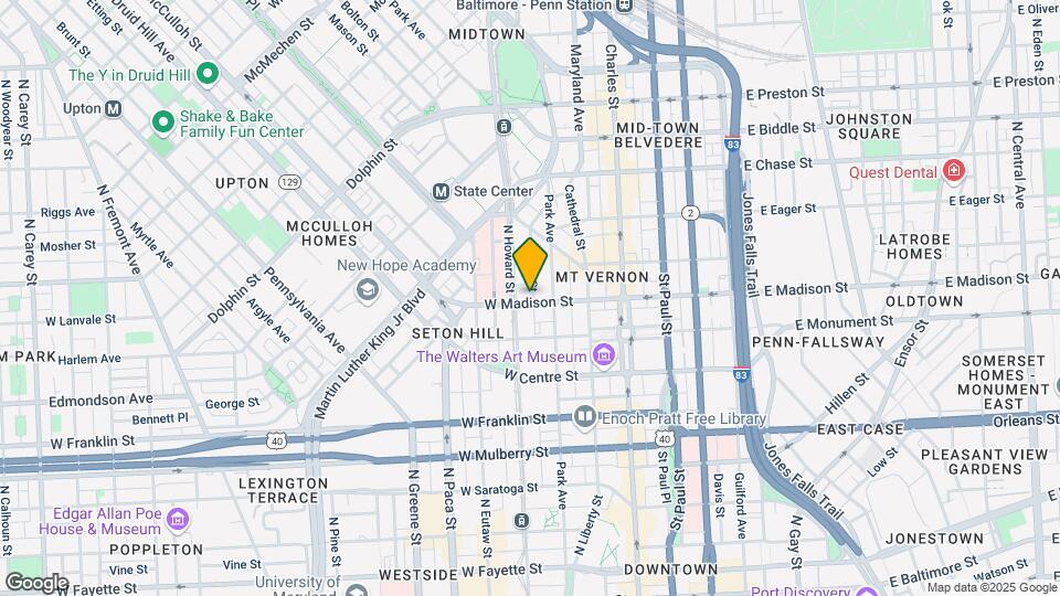 218 W Madison St Map and Location Details