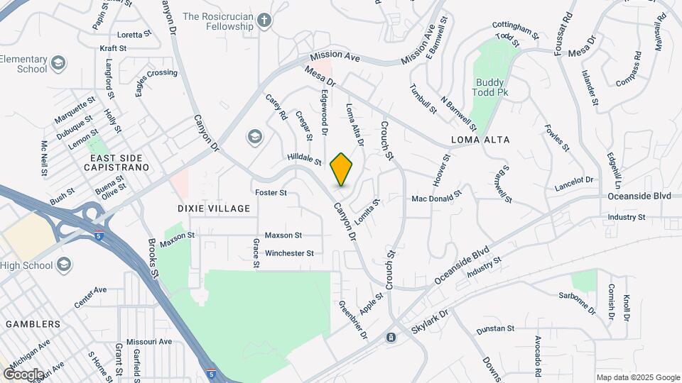 265 Loma Alta Dr Map and Location Details