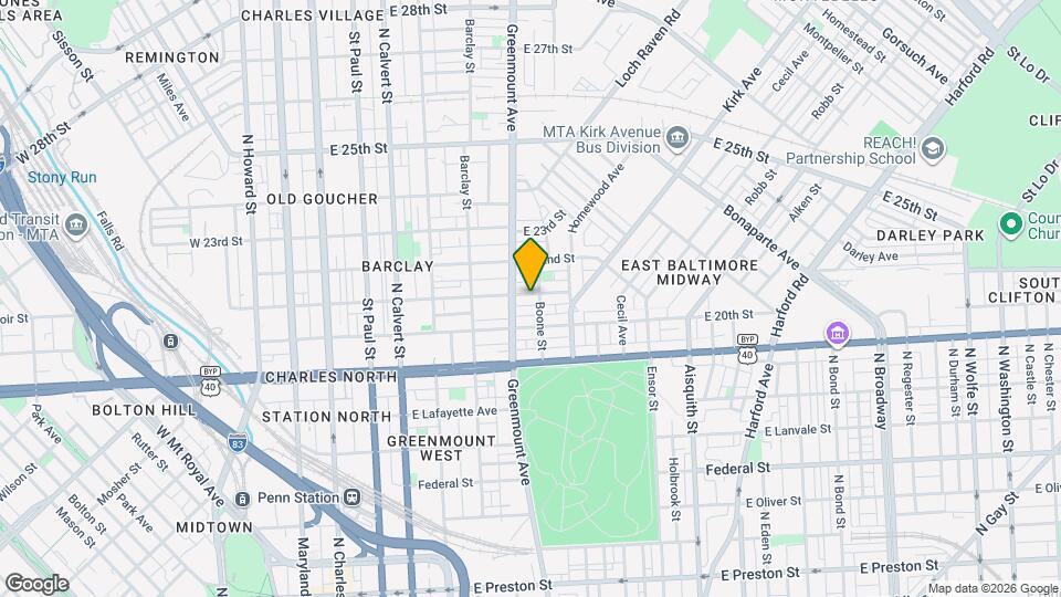 523 E 21st St Map and Location Details
