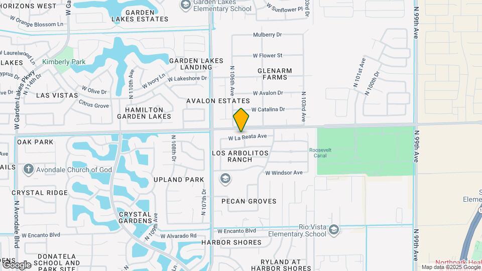 10606 W La Reata Ave Mapa y Detalles de la Ubicación