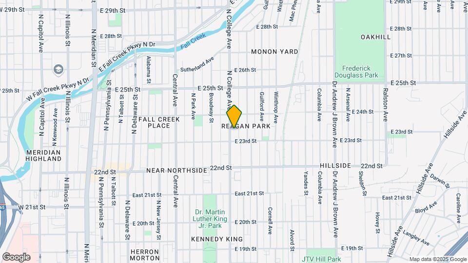 2321 N College Ave Map and Location Details