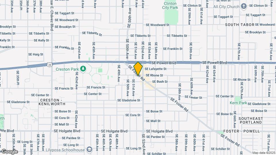 5130 SE Foster Rd, Unit 5128 Map and Location Details