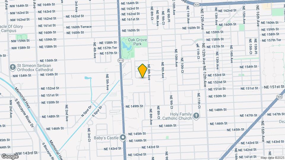 15250 NE 8th Ave Map and Location Details