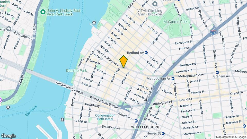 222 Metropolitan Ave Mapa y Detalles de la Ubicación