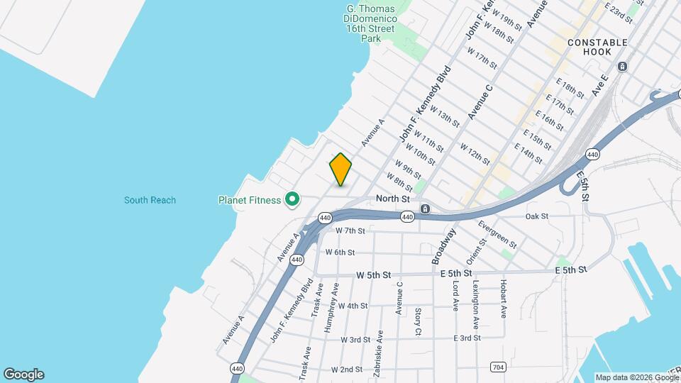 105A North St, Unit Bayonne Home Mapa y Detalles de la Ubicación
