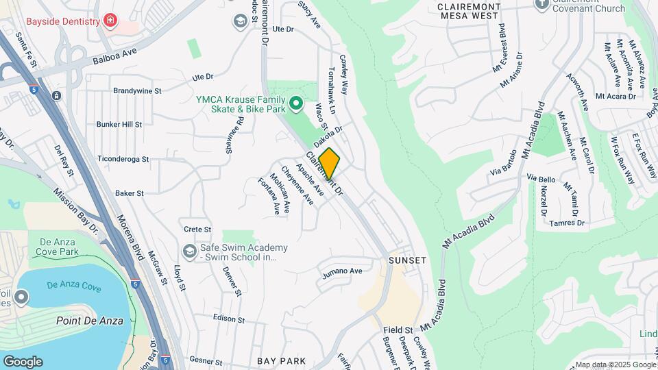 3320-3322 Clairemont Dr Map and Location Details