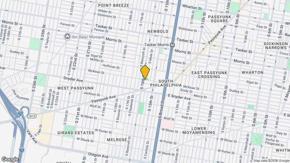 1544 McKean St, Unit 2 Map and Location Details