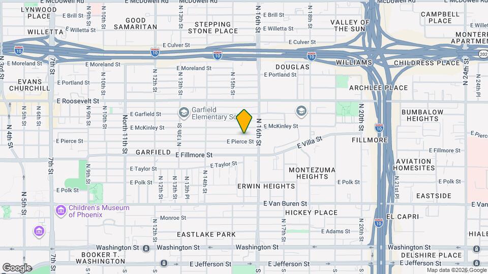 1522 E Pierce St Map and Location Details