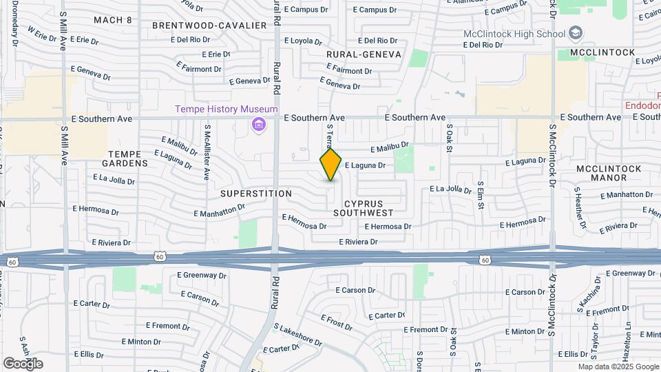 1047 E Laguna Dr Map and Location Details