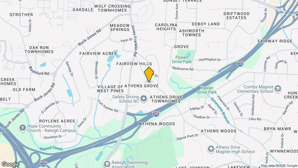 908 Athens Dr Map and Location Details