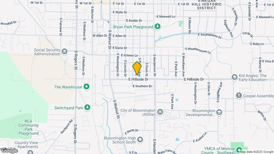 1418 S Palmer Ave Map and Location Details