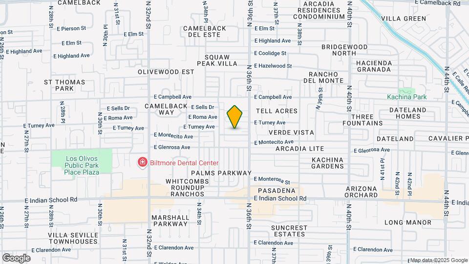 3526 E Montecito Ave Map and Location Details