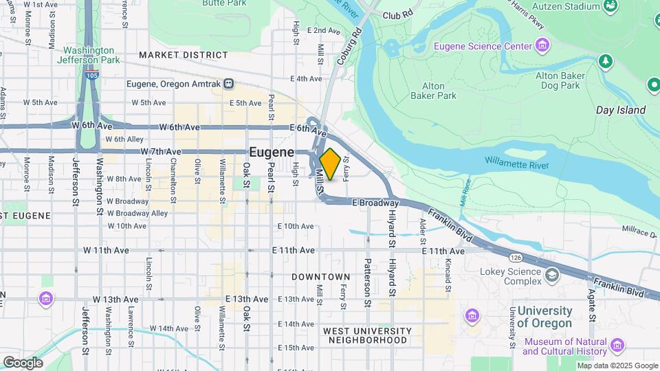 The Standard at Eugene Map and Location Details