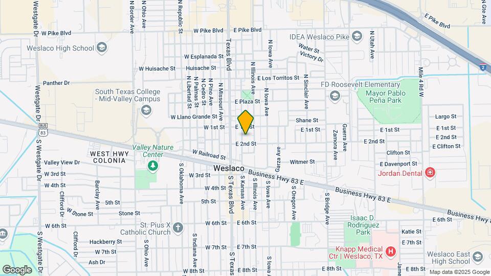 121 S Kansas Ave Map and Location Details