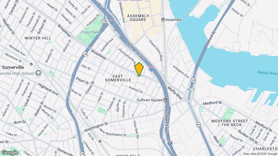 8 Lincoln St, Unit 1 Mapa y Detalles de la Ubicación