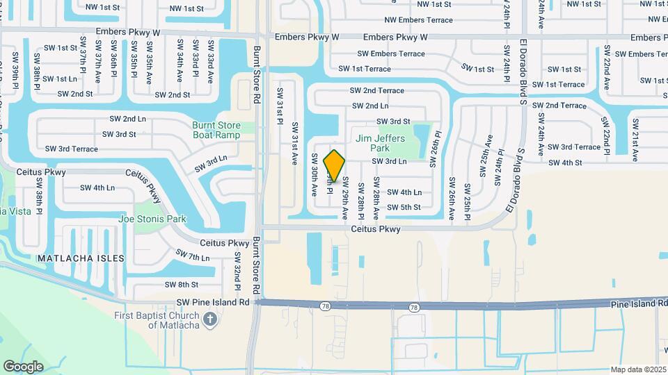 415 SW 29th Pl Map and Location Details