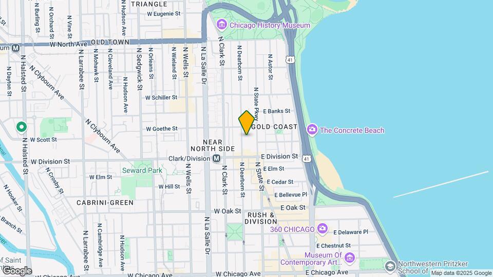 1239 N Dearborn St Map and Location Details