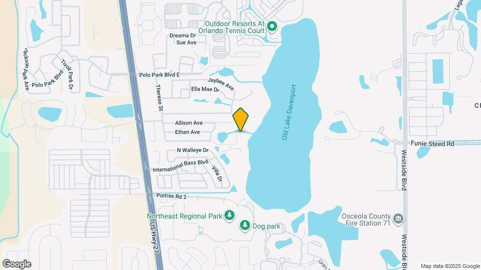 1033 Lake Davenport Blvd Map and Location Details