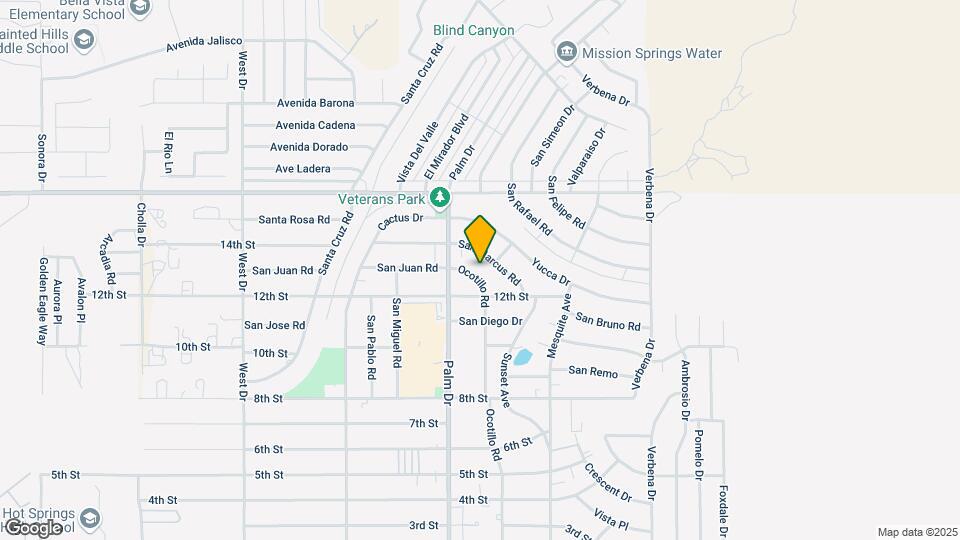 66560 Ocotillo Rd Map and Location Details