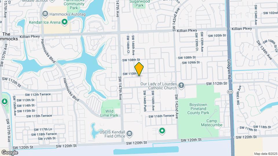 14550 SW 110th Terrace Map and Location Details