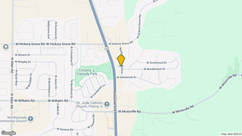 11217 North Oakwood Drive Map and Location Details