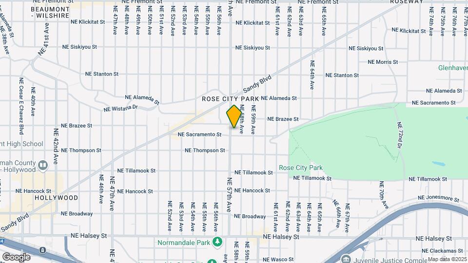 5715 NE Sacramento St Map and Location Details