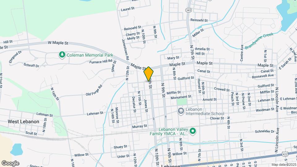 545 N 10th St Map and Location Details