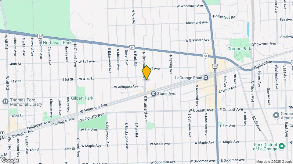 33 N Brainard Ave Mapa y Detalles de la Ubicación