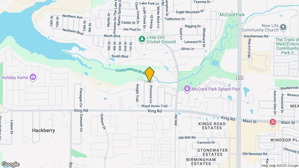 1668 Princess Ln Map and Location Details