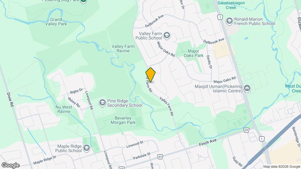 2370 Strathmore Crescent Map and Location Details