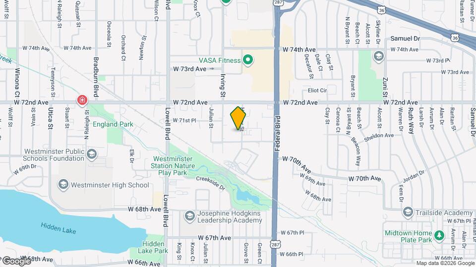 7121 Hooker St Mapa y Detalles de la Ubicación