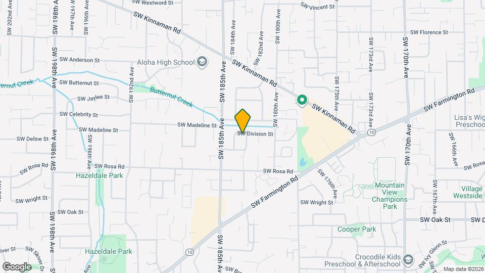 5405 SW 183rd Ave Map and Location Details