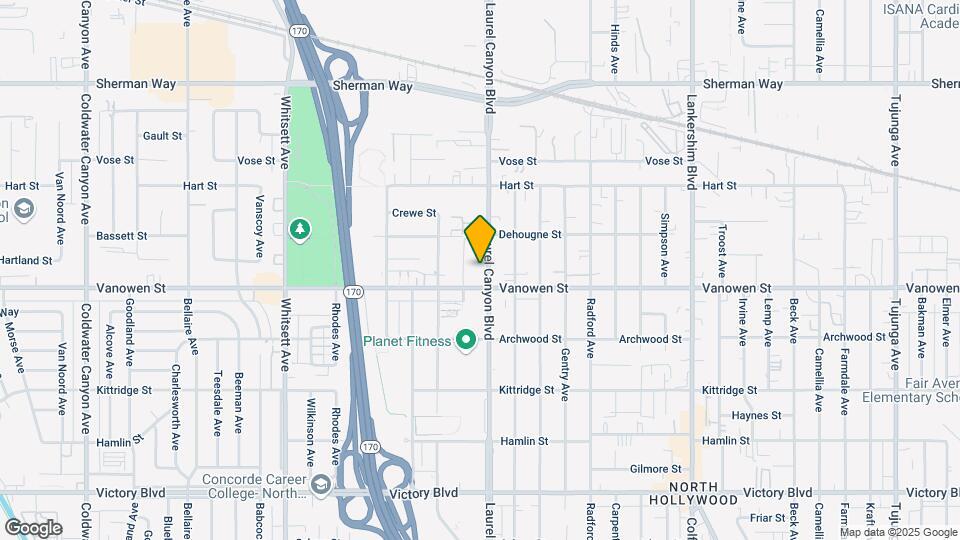 6819 Laurel Canyon Blvd Map and Location Details