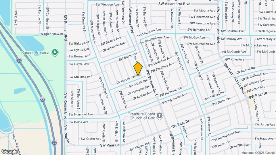 1326 SW Bartell Ave Map and Location Details